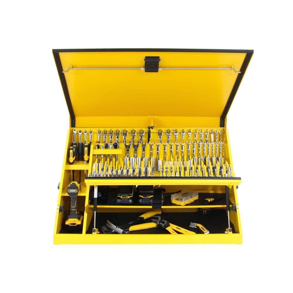 DEWALT 36 in. W x 17 in. D Portable Triangle Top Tool Chest for Sockets, Wrenches and Screwdrivers in Yellow Powder Coat