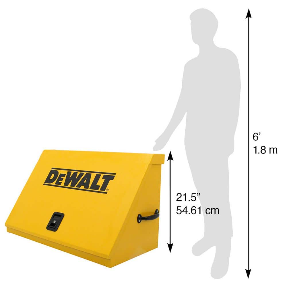 DEWALT 36 in. W x 17 in. D Portable Triangle Top Tool Chest for Sockets, Wrenches and Screwdrivers in Yellow Powder Coat