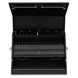 Montezuma 31 in. W x 20 in. D Portable Triangle Top Tool Chest for Sockets, Wrenches and Screwdrivers in Black Powder Coat