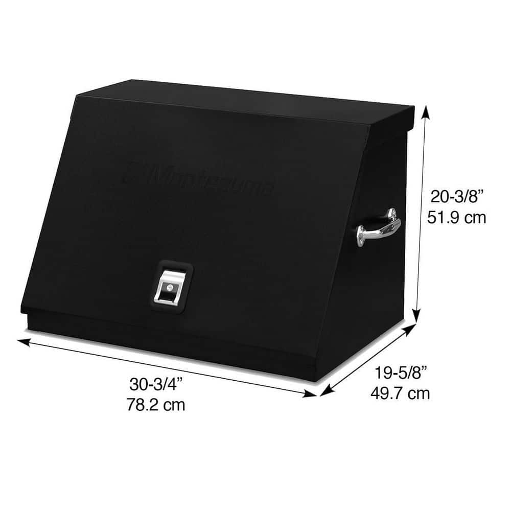 Montezuma 31 in. W x 20 in. D Portable Triangle Top Tool Chest for Sockets, Wrenches and Screwdrivers in Black Powder Coat