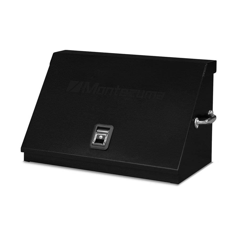 Montezuma 31 in. W x 15 in. D Portable Triangle Top Tool Chest for Sockets, Wrenches and Screwdrivers in Black Powder Coat