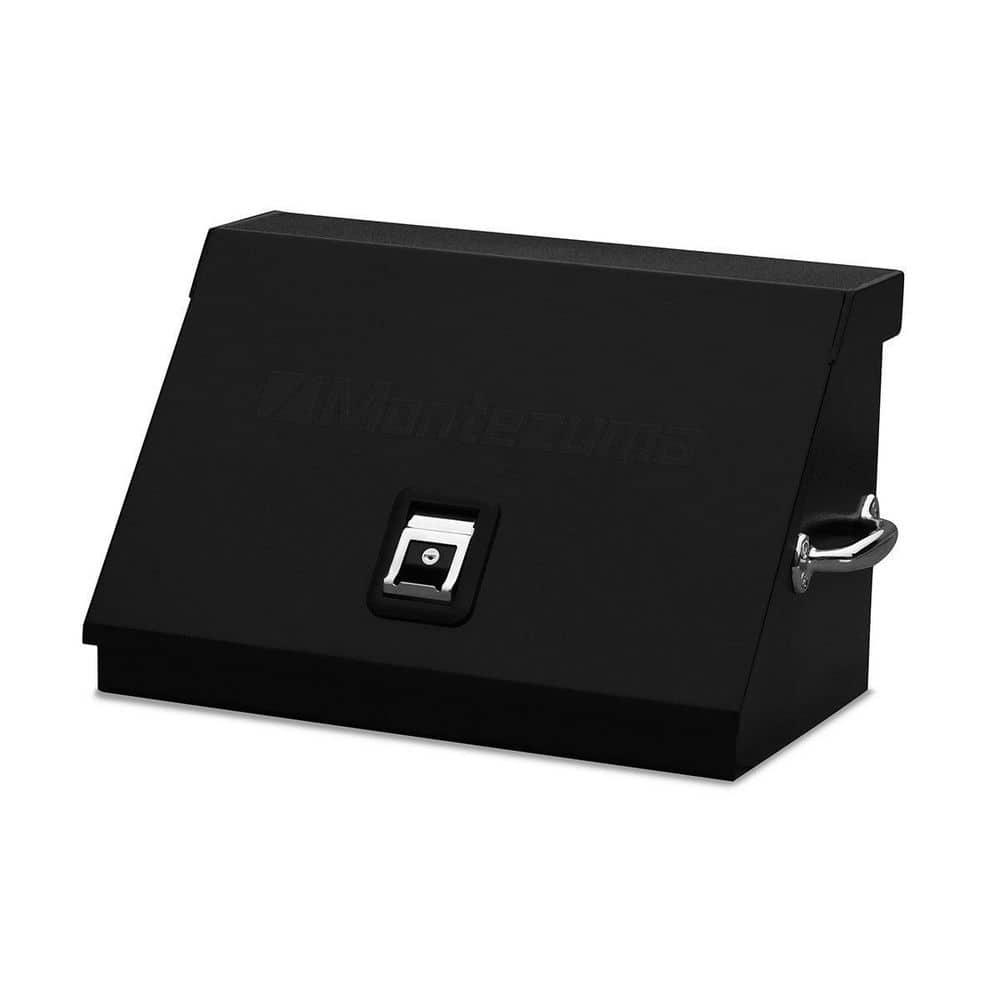 Montezuma 23 in. W x 14 in. D Portable Triangle Top Tool Chest for Sockets, Wrenches and Screwdrivers in Black Powder Coat