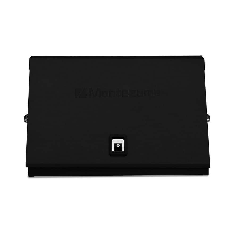 Montezuma 37 in. W x 18 in. D Portable Triangle Top Tool Chest for Sockets, Wrenches and Screwdrivers in Black Powder Coat
