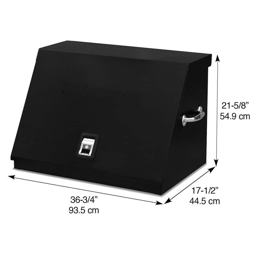 Montezuma 37 in. W x 18 in. D Portable Triangle Top Tool Chest for Sockets, Wrenches and Screwdrivers in Black Powder Coat