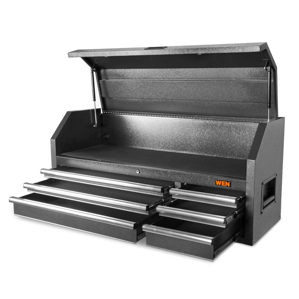WEN 52 in. W x 18 in. D Heavy Duty Steel Top Tool Chest with Onboard Charging Station