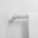Daltile Premier Accents Powder White Hexagon 10 in. x 12 in. x 4 mm Porcelain Mosaic Floor and Wall Tile (0.84 sq. ft. / piece)