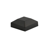 FORGERIGHT Black Aluminum Flat Fence Post Replacement Cap