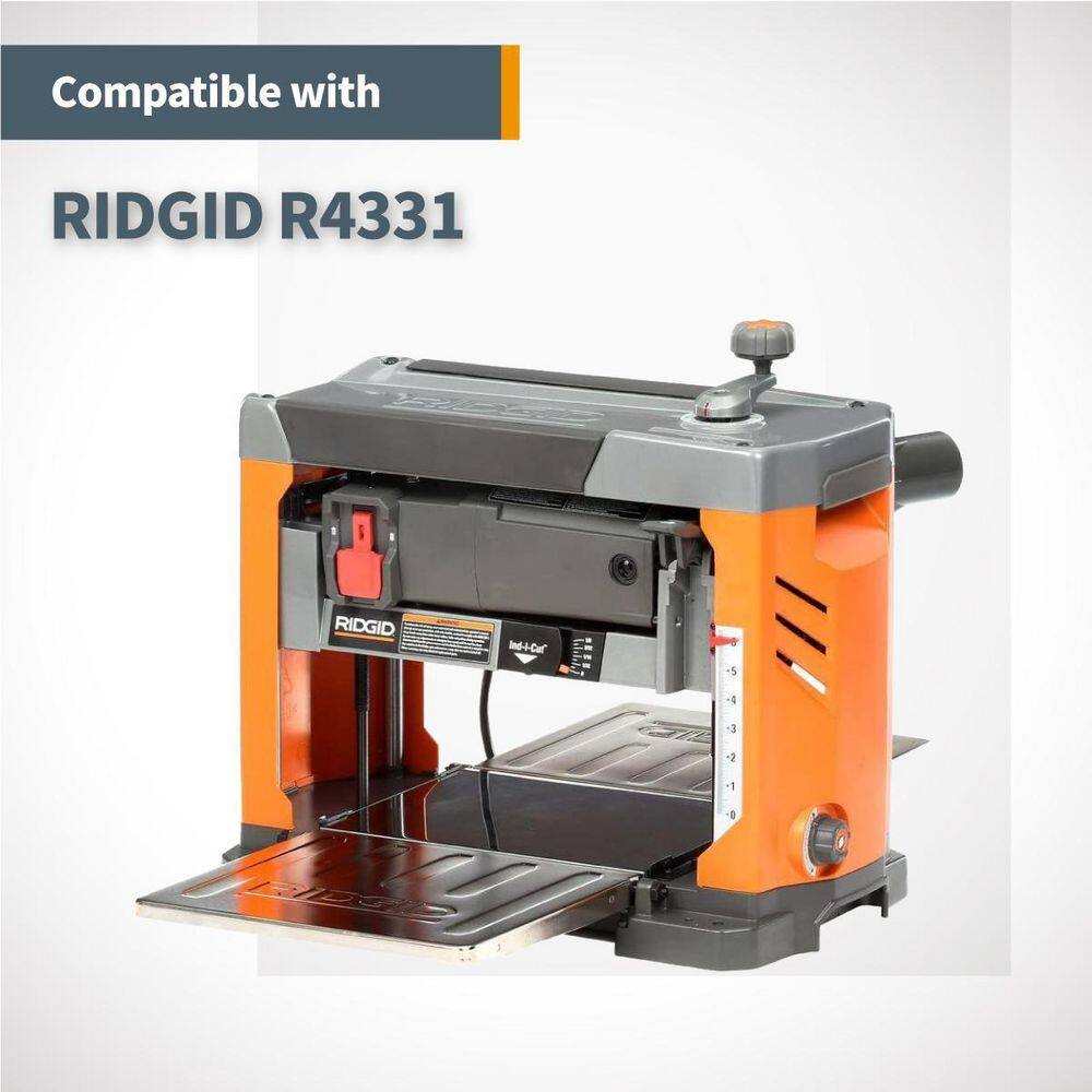 POWERTEC 13 in. High Speed Steel Planer Knives for RIDGID R4330, R4331, TP1300LS (6-Pack)