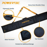 POWERTEC 110 in. Track Saw Guide Rail Kit for Makita or Festool, 2x55 in. Guide Rails with Protective Bag and Rail Connectors