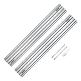 POWERTEC 110 in. Aluminum Guide Rail Joining Set Compatible with DeWalt Track Saws, (2) Guided Rails and (1) Guide Rail Connector