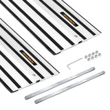 POWERTEC 110 in. Aluminum Guide Rail Joining Set Compatible with DeWalt Track Saws, (2) Guided Rails and (1) Guide Rail Connector