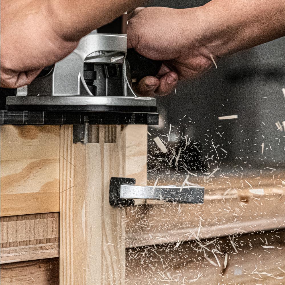 POWERTEC 15 in. Dovetail Jig System with Phenolic Template, Straight Edge Router Bit, Dovetail Bit and Mounting Hardware