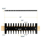 POWERTEC 15 in. Dovetail Jig System with Phenolic Template, Straight Edge Router Bit, Dovetail Bit and Mounting Hardware