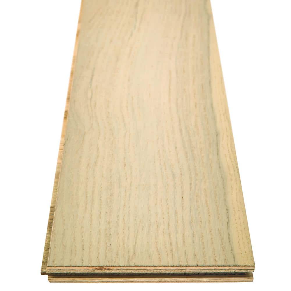 Shaw Rodeo Drive Prada White Oak 1/2 in. T X 5 in. W Tongue and Groove Engineered Hardwood Flooring (27.9 sq.ft./case)