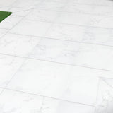 MSI Praia Carrara 2 cm. x 24 in. x 24 in. Matte Porcelain Stone Look Paver Tile (8 sq. ft./Case)