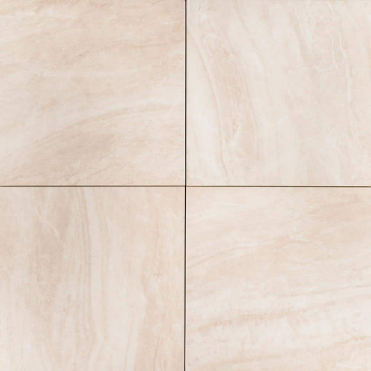 MSI Praia Crema 2 cm. x 24 in x 24 in. Matte Porcelain Stone Look Paver Tile (8 sq. ft. / case)