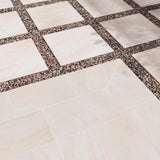 MSI Praia Crema 2 cm. x 24 in x 24 in. Matte Porcelain Stone Look Paver Tile (8 sq. ft. / case)