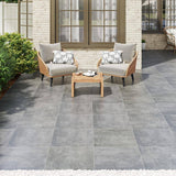 MSI Praia Grey 2 cm. x 24 in. x 24 in. Matte Porcelain Stone Look Paver Tile (8 sq. ft./case)