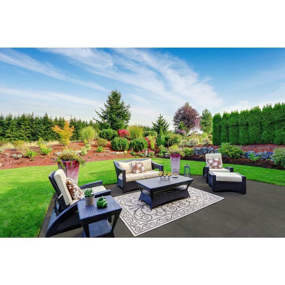 MSI Praia Grey 2 cm. x 24 in. x 24 in. Matte Porcelain Stone Look Paver Tile (8 sq. ft./case)