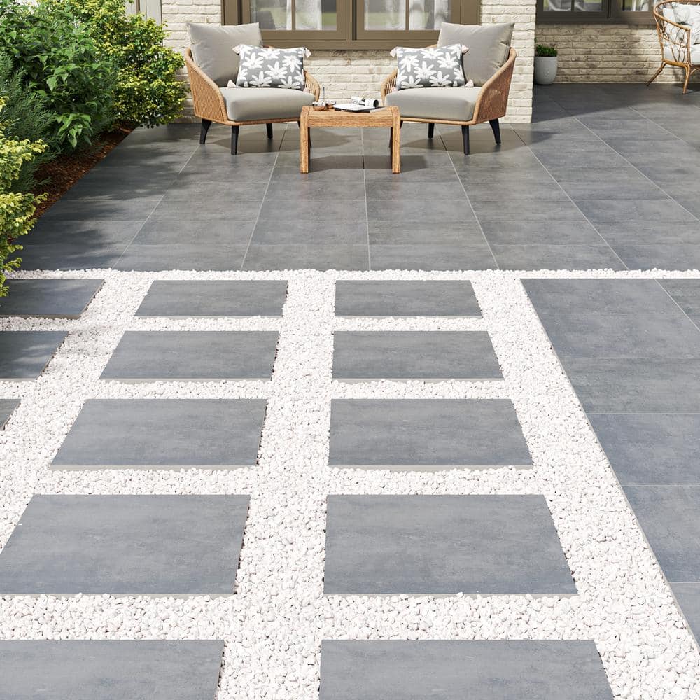MSI Praia Grey 24 in. x 24 in. Matte Porcelain Paver Floor Tile (224 sq. ft. / Pallet)