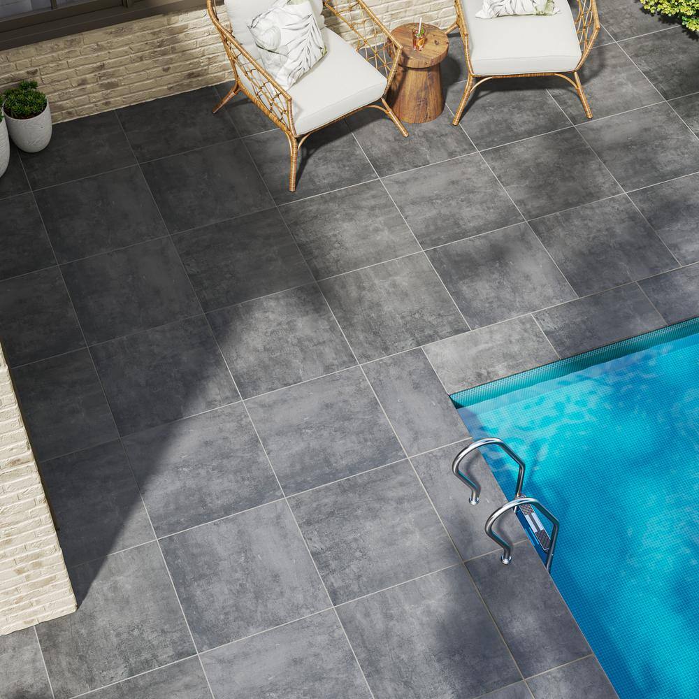 MSI Praia Grey 24 in. x 24 in. Matte Porcelain Paver Floor Tile (224 sq. ft. / Pallet)