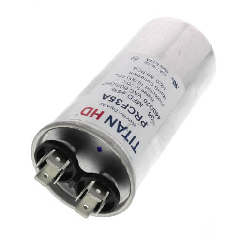 Titan HD PRCF35A capacitor - detail view (Product Type: Capacitor; Voltage: 440/370V)