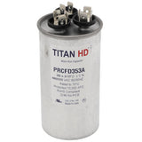Titan HD PRCFD353A capacitor - front view (Product Type: Capacitor; Voltage: 440/370V)