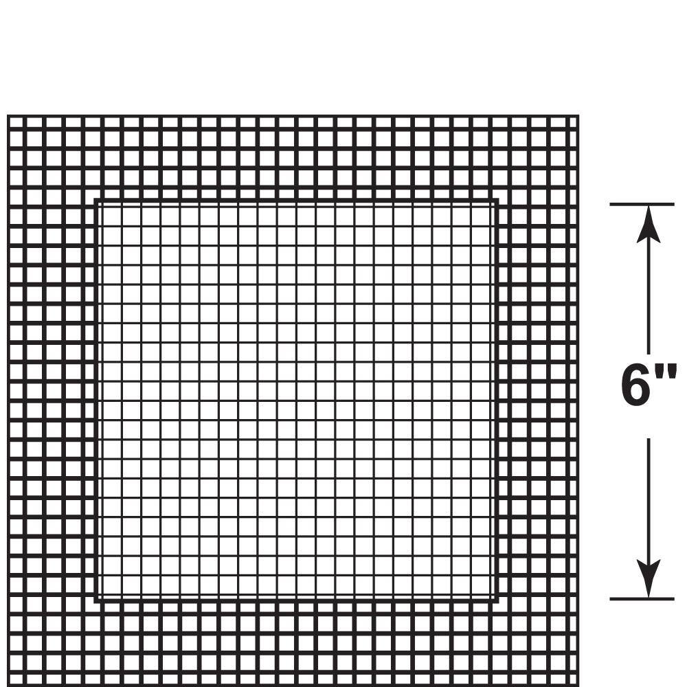 Prime-Line Self-Adhesive Drywall Repair Patch, 6 in. x 6 in., Fiber Mesh Over