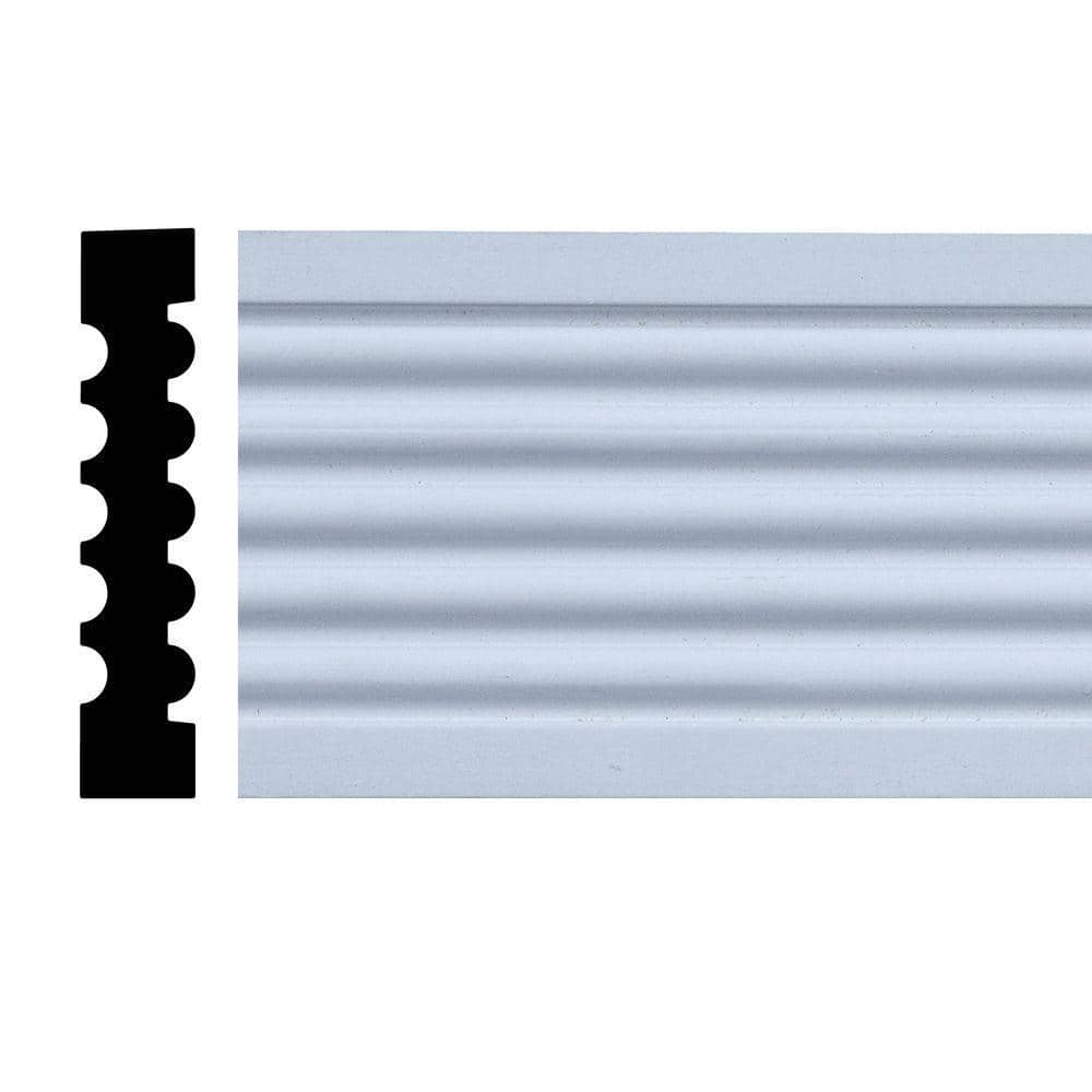 Unbranded 11/16 in. x 3-3/8 in. x 84 in. Primed Pine Finger-Jointed Casing Moulding Set (7-Piece)