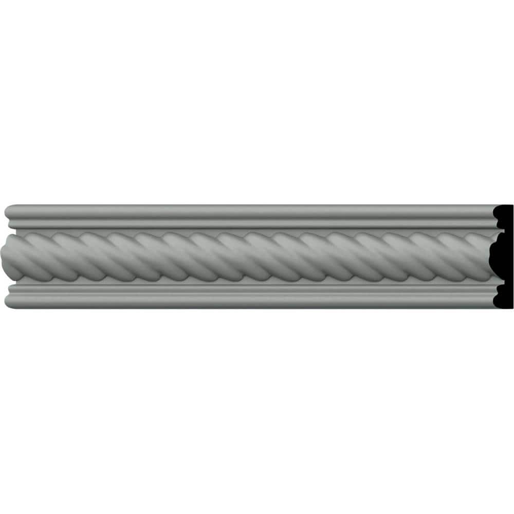 Ekena Millwork 1/2 in. x 2 in. x 94-1/2 in. Polyurethane Alexandria Rope Casing