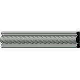 Ekena Millwork 1/2 in. x 2 in. x 94-1/2 in. Polyurethane Alexandria Rope Casing