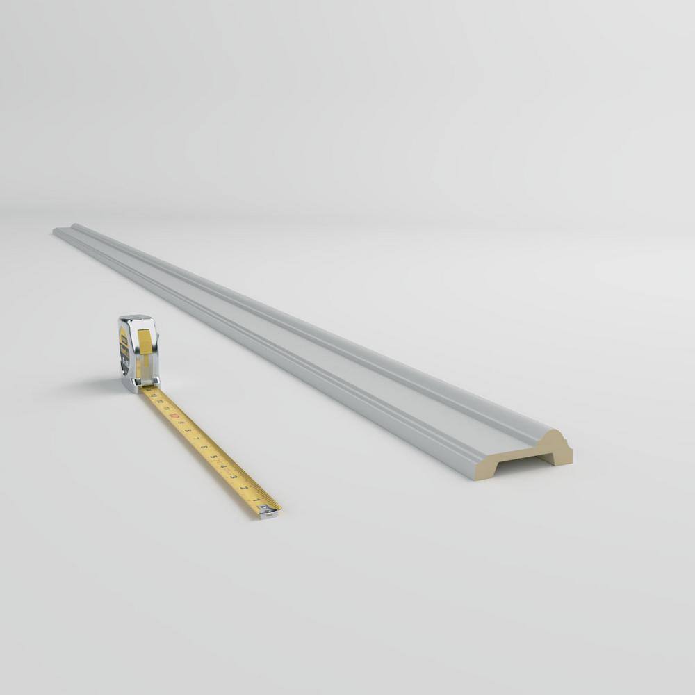 Ekena Millwork 3-3/4 in. x 1-1/4 in. x 94-1/2 in. Polyurethane Edwards Casing Moulding