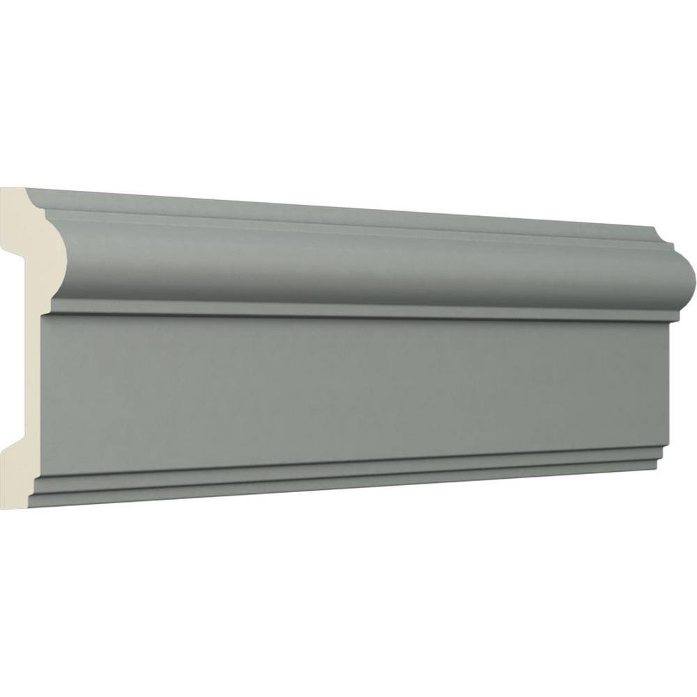 Ekena Millwork 3-3/4 in. x 1-1/4 in. x 94-1/2 in. Polyurethane Edwards Casing Moulding