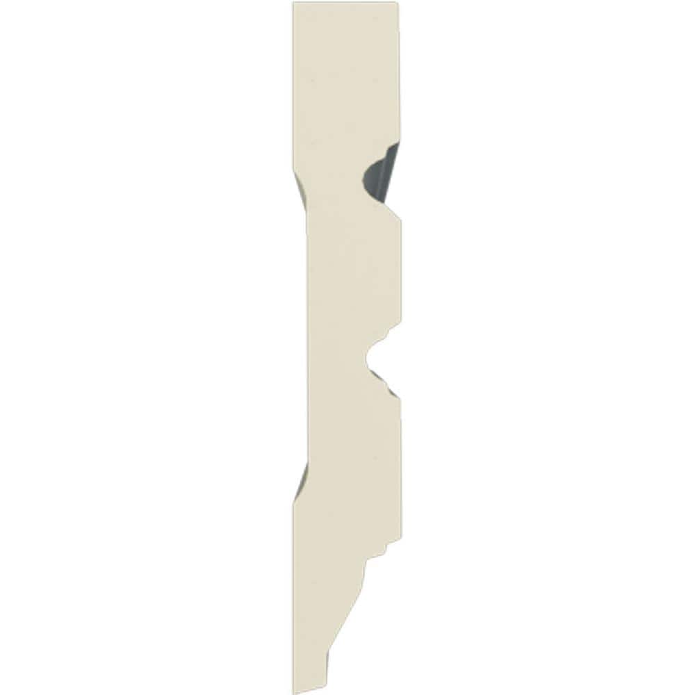 Ekena Millwork 5/8 in. x 4 in. x 94-1/2 in. Polyurethane Fluted Panel Window and Door Casing Moulding