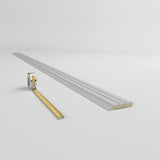 Ekena Millwork 5/8 in. x 4 in. x 94-1/2 in. Polyurethane Fluted Panel Window and Door Casing Moulding