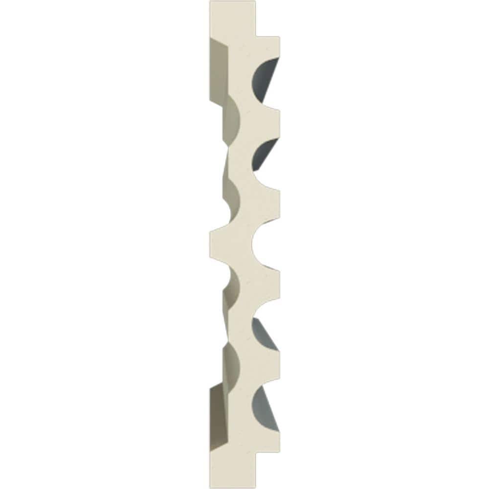 Ekena Millwork 1 in. x 7 in. x 78-3/4 in. Primed Polyurethane Fluted Casing