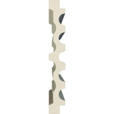 Ekena Millwork 1 in. x 7 in. x 78-3/4 in. Primed Polyurethane Fluted Casing