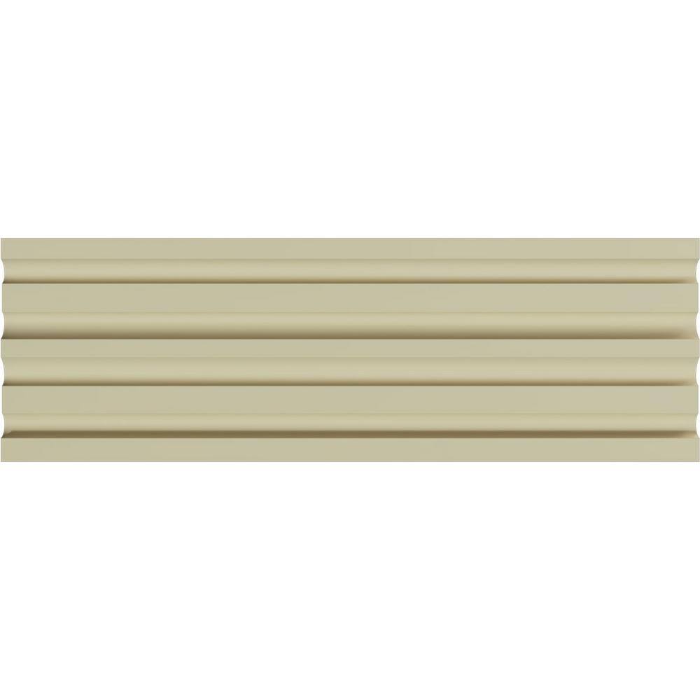 Ekena Millwork 1-1/8 in. x 7-7/8 in. x 94-1/2 in. Primed Polyurethane Fluted Casing