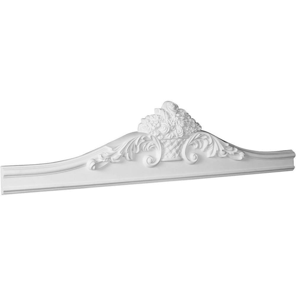 Ekena Millwork 2-3/8 in. x 49-7/8 in. x 11-3/4 in. Polyurethane Lunel Fascia Casing