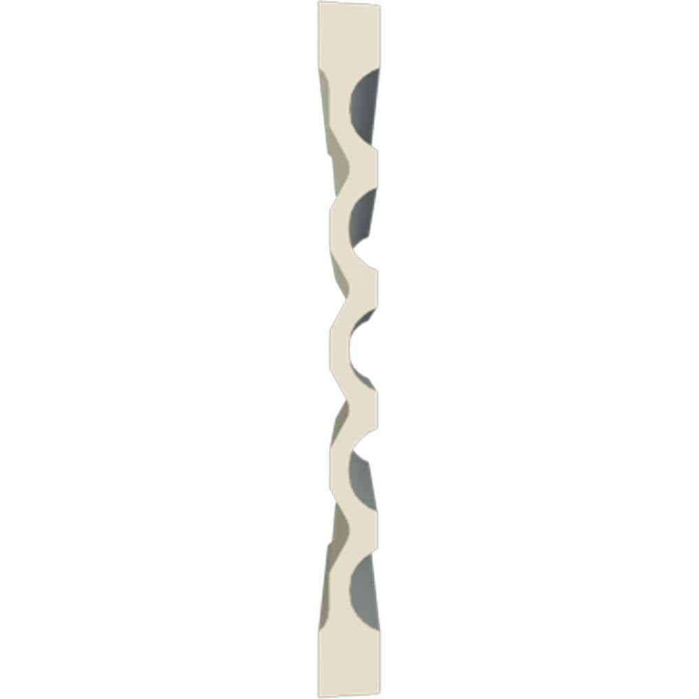 Ekena Millwork 1-1/8 in. x 12-5/8 in. x 78-3/4 in. Primed Polyurethane Fluted Casing