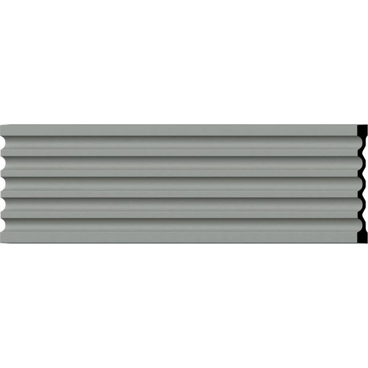 Ekena Millwork 1-1/8 in. x 12-5/8 in. x 78-3/4 in. Primed Polyurethane Fluted Casing