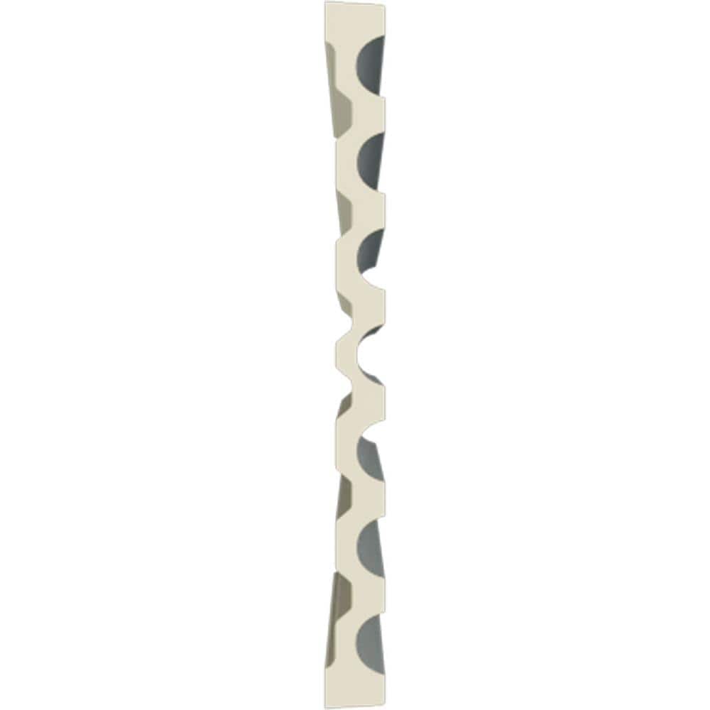 Ekena Millwork 1-1/2 in. x 17-3/4 in. x 94-1/2 in. Primed Polyurethane Reeded Casing