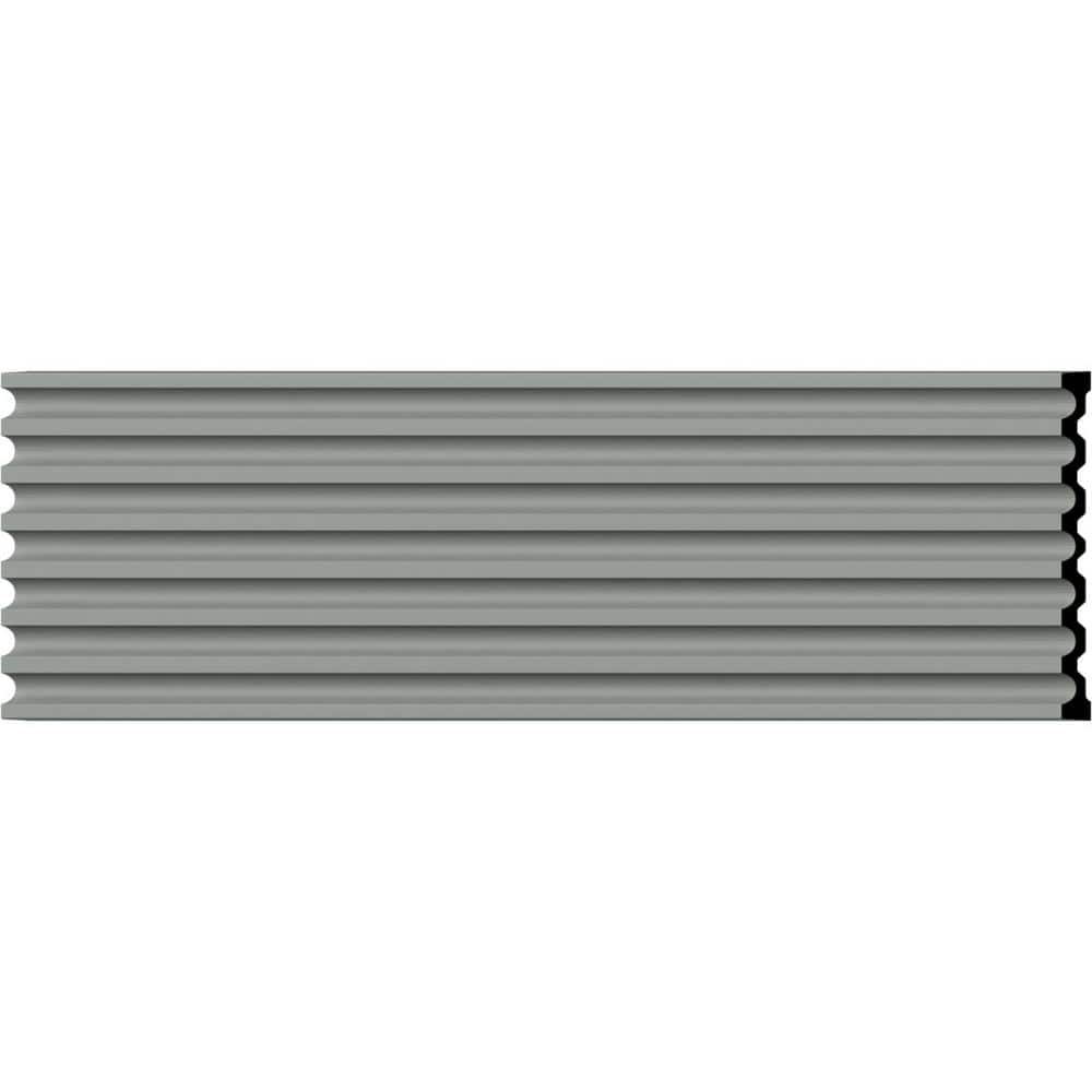 Ekena Millwork 1-1/2 in. x 17-3/4 in. x 94-1/2 in. Primed Polyurethane Reeded Casing