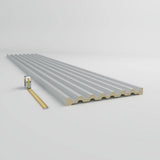 Ekena Millwork 1-1/2 in. x 17-3/4 in. x 94-1/2 in. Primed Polyurethane Reeded Casing