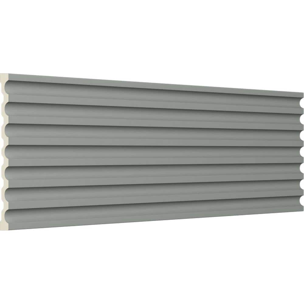 Ekena Millwork 1-1/2 in. x 17-3/4 in. x 94-1/2 in. Primed Polyurethane Reeded Casing
