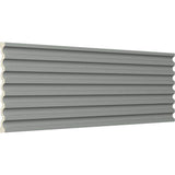 Ekena Millwork 1-1/2 in. x 17-3/4 in. x 94-1/2 in. Primed Polyurethane Reeded Casing