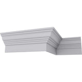 Ekena Millwork 7-1/8 in. x 12-1/8 in. x 94-1/2 in. Polyurethane Fascia Moulding