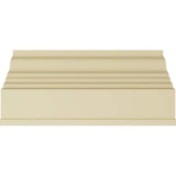 Ekena Millwork 7-1/8 in. x 12-1/8 in. x 94-1/2 in. Polyurethane Fascia Moulding
