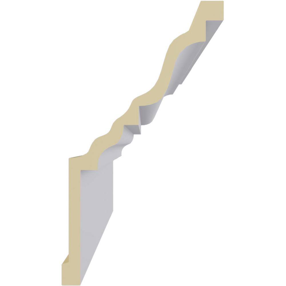 Ekena Millwork 7-1/8 in. x 12-1/8 in. x 94-1/2 in. Polyurethane Fascia Moulding
