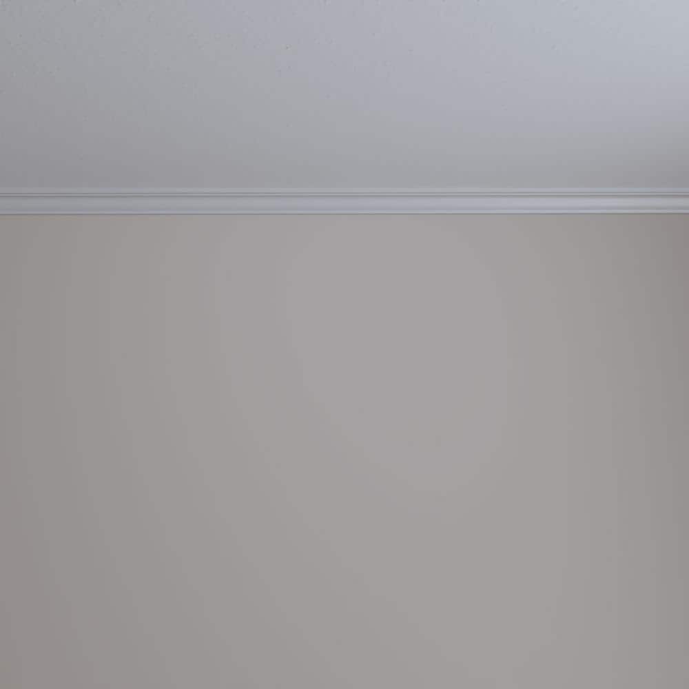 Ekena Millwork 1-1/4 in. x 1-1/4 in. x 94-1/2 in. Polyurethane Hillsborough Traditional Smooth Crown Moulding